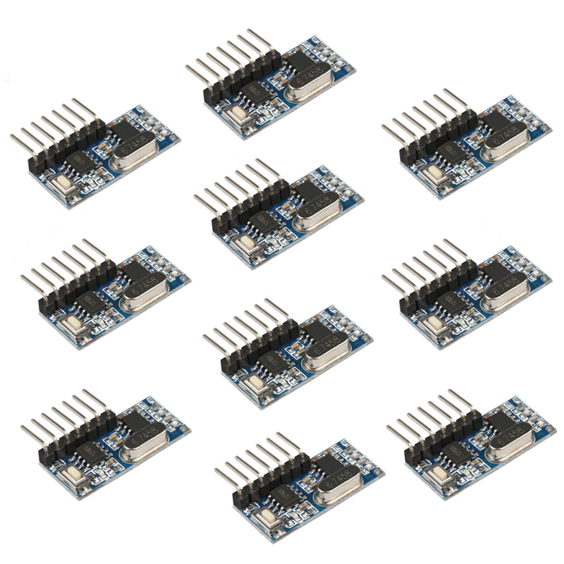 10 Uds 433Mhz receptor RF módu - 433Mhz Receiver Module reseña y precio